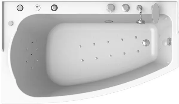 Акриловая ванна Radomir Орегона левая с г/м Релакс Bronze дубль