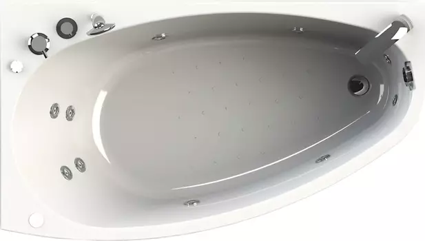 Акриловая ванна Радомир Орсини Стандарт Luxe левая