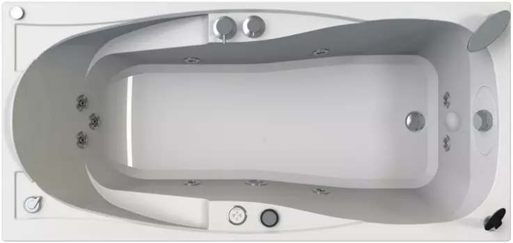 Акриловая ванна Radomir Парма-дона Лечебный Chrome 180x85 прввая