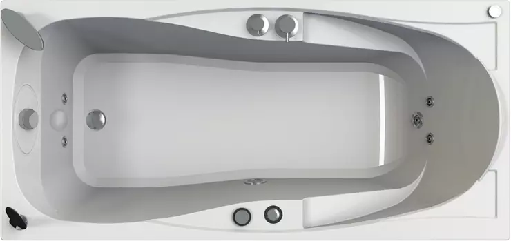 Акриловая ванна Radomir Парма-дона Релакс Chrome 180x85 левая