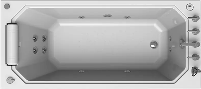 Акриловая ванна Radomir Уэльс Лечебный Chrome 170x75