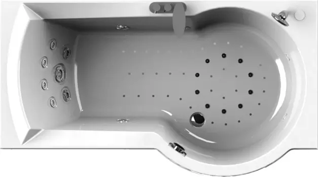 Акриловая ванна Радомир Валенсия Комфорт White правая