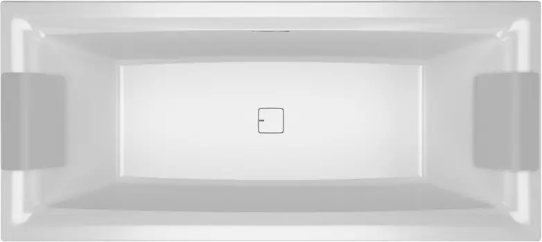 Акриловая ванна Riho Still Square 180x80 два подголовника