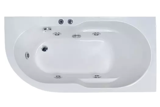 Акриловая ванна Royal Bath AZUR STANDART 140x80x60R с гидромассажем