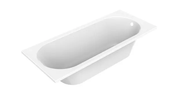 Акриловая ванна SMARTFLOW Oberon Solo 170х70 с каркасом, белый глянец