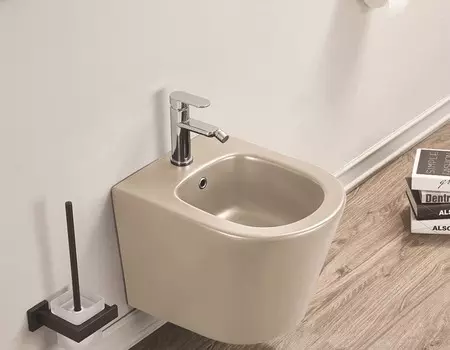 Биде CeramaLux 5330МС подвесное капучино