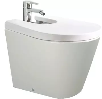 Биде напольное Sanitana Glam S10066834900000 с крышкой, с микролифтом