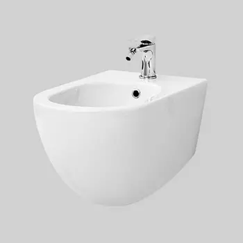 Биде подвесное ArtCeram File 2.0 FLB003 01 00 с отверстием под смеситель, белый глянцевый