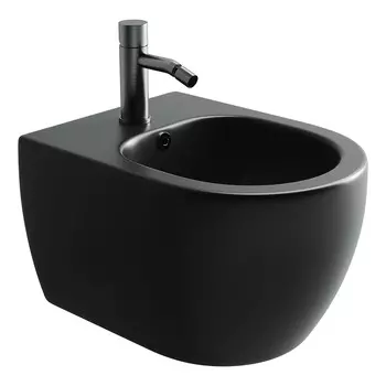Биде подвесное Ceramicanova Play CN3002MB черный матовый