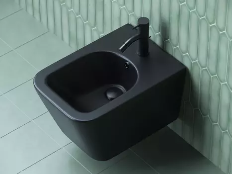 Биде подвесное Ceramicanova Metric CN3008MB черное матовое
