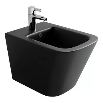 Биде подвесное Ceramicanova Union CN4010MB черный матовый