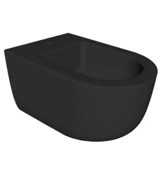 Биде подвесное Hatria Futura A0Y9B802 с 1 отверстием под смеситель, черный матовый