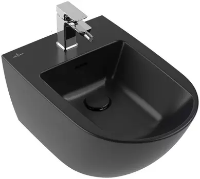 Биде подвесное Villeroy & Boch Antao 541100R7 Pure Black CeramicPlus