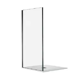 Боковая стенка Good Door Cofe SP-70-C-B с черным профилем