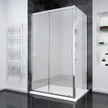 Боковая стенка Veconi KP-14 70х195 см, профиль хром, стекло матовое