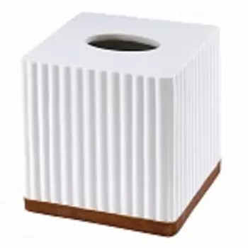 Бокс для салфеток Avanti Constantine15х15х15 белый, коричневый