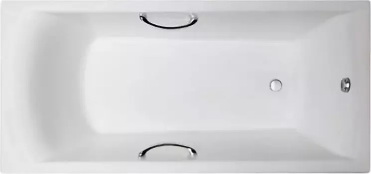 Чугунная ванна Castalia Prime 180x80x48 с ручками