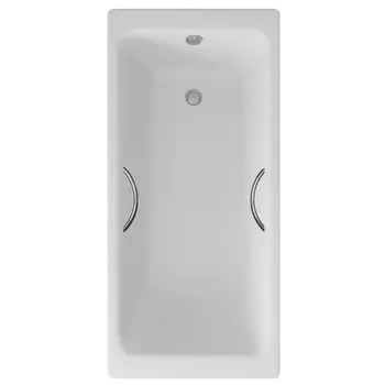 Чугунная ванна Delice Parallel Comfort DLR220504R 160х70 с ручками, без ножек