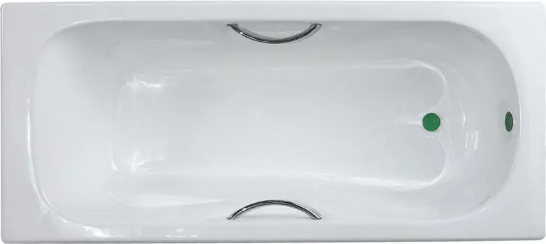 Чугунная ванна Kaiser KB-1703 170х75 с латунными ручками