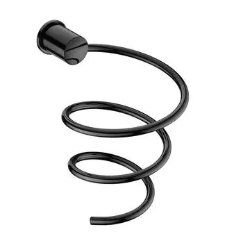 Держатель для фена WasserKRAFT K-1080POLISHED BLACK черный
