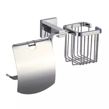 Держатель для туалетной бумаги и освежителя Savol S-L06551A, хром