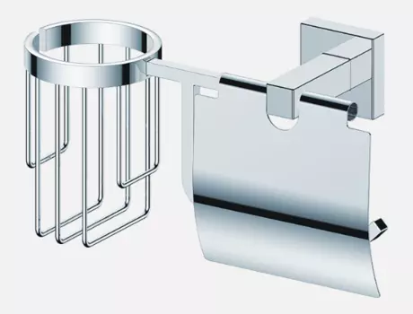 Держатель для туалетной бумаги и освежителя воздуха D&C Domincare DC8903-1CR хром