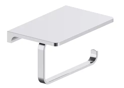 Держатель для туалетной бумаги с полкой D&C Domincare DC8904-1CR хром