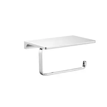 Держатель для туалетной бумаги с полочкой Rav Slezak Nil NLA0403 хром