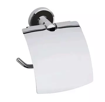 Держатель туалетной бумаги Bemeta Trend-I 104112018b с крышкой, хром/черный