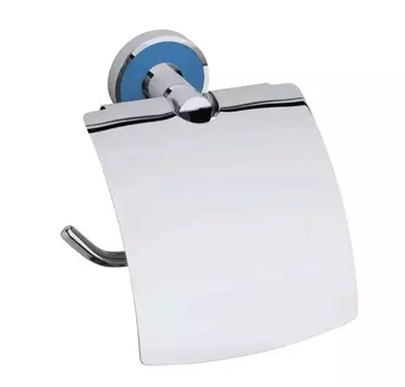 Держатель туалетной бумаги Bemeta Trend-I 104112018d с крышкой, хром/светло-синий