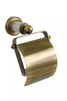 Держатель туалетной бумаги Boheme Murano 10901-W-BR с крышкой