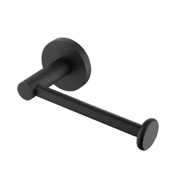 Держатель туалетной бумаги Boheme Uno Black 10985-B без крышки, черный