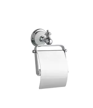 Держатель туалетной бумаги Boheme Vogue Bianco 10131 с крышкой