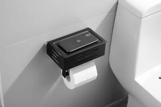 Держатель туалетной бумаги Rainbowl Accessories 808614 черный матовый