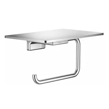 Держатель туалетной бумаги Rose RG1805 с полочкой хром