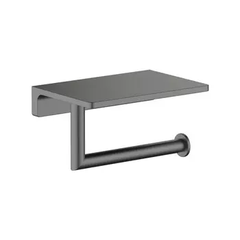 Держатель туалетной бумаги Timo Saona 13043/18 с полочкой, черное золото