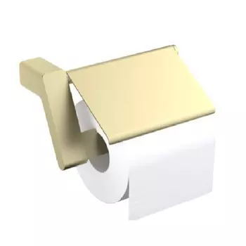 Держатель туалетной бумаги Timo Torne 43042/17 настенный с крышкой золото матовое