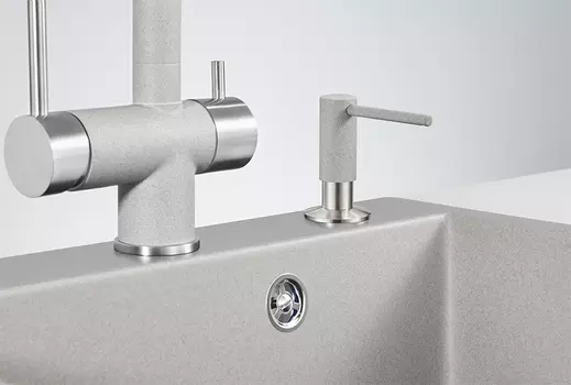 Дозатор Granula 018 D для жидкого мыла встроенный, базальт