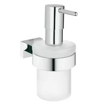 Дозатор Grohe Essentials Cube 40756001 для жидкого мыла, с держателем