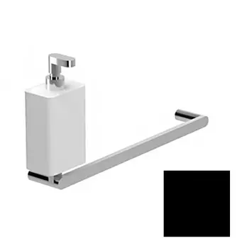 Дозатор Webert Webert Living LV501501560 с полотенцедержателем, черный матовый