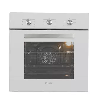 Духовой шкаф электрический LEX EDM 073 WH встраиваемый, белый