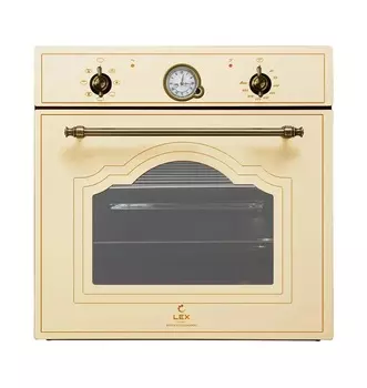 Духовой шкаф LEX EDM 077 C IV электрический встраиваемый, слоновая кость