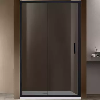Душевая дверь Vincea Garda 120х190 профиль черный, стекло тонированное