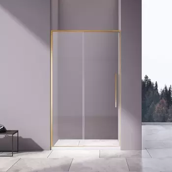Душевая дверь Vincea Slim-N VDS-4SN120CLG, 120, брашированное золото, стекло прозрачное