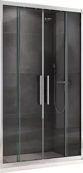 Душевая дверь в нишу Abber Schwarzer Diamant 180х195 AG33180H стекло прозрачное, профиль хром
