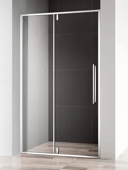 Душевая дверь в нишу AQUAme AQM7108-12 120x195, профиль хром