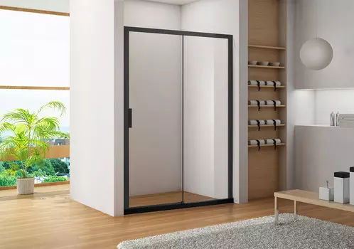 Душевая дверь в нишу Aquanet Pleasure AE60-N-120H200U-BT 120 см прозрачное стекло