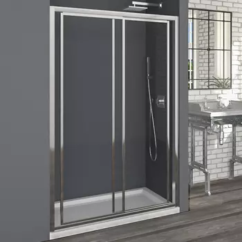 Душевая дверь в нишу Artemis Limos 120 профиль хром