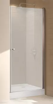 Душевая дверь в нишу Cezares Eco O B-1-65-P-Cr стекло punto + душевой трап
