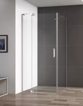 Душевая дверь в нишу Cezares Slider B-1 100/110 C Cr профиль хром, стекло прозрачное